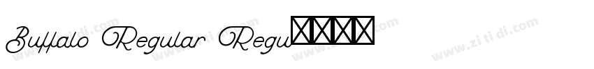 Buffalo Regular Regu字体转换